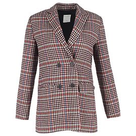 Blazer de cuadros de lana multicolor de Sandro Paris Multicolor