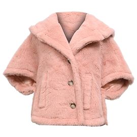 Giacca a maniche corte Max Mara in lana rosa Rosa