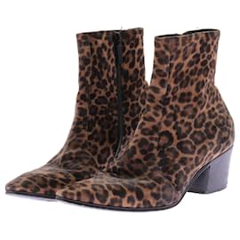 Saint Laurent-SAINT LAURENT Boots T.EU 44 Leather-Beige
