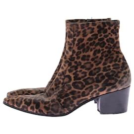 Saint Laurent-SAINT LAURENT Boots T.EU 44 Leather-Beige
