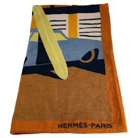 Hermès-Hermes Apres La Vague Beach Towel-Multiple colors,Orange