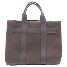Hermès-Sac tote en toile marron Hermes Petite Centur PM-Marron