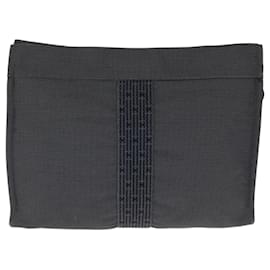 Hermès-Hermes Air Line Gray Clutch Bag-Brown