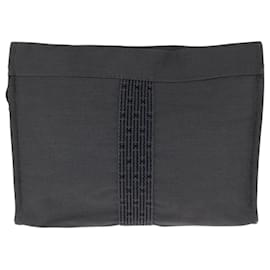 Hermès-Hermes Air Line Gray Clutch Bag-Brown