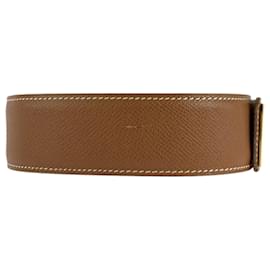 Hermès-Ceinture en cuir Medor Collier de Chien d'Hermès-Marron