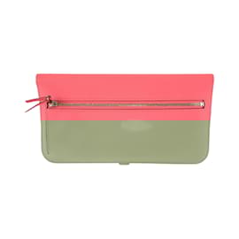 Hermès-Portefeuille Long Dogon Hermes en Rose Azalee-Rose