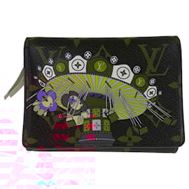 Louis Vuitton-Louis Vuitton Monogram Vivienne Portefeuille Victorine Wallet-Brown,Pink