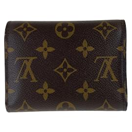 Louis Vuitton-Louis Vuitton Monogram Vivienne Portefeuille Victorine Wallet-Brown,Pink