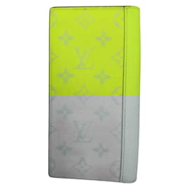 Louis Vuitton-Louis Vuitton Taigarama Portefeuille Brazza NM Long Wallet-Yellow