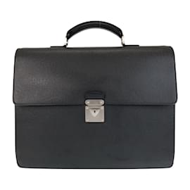 Louis Vuitton-Louis Vuitton Taiga Robusto 1 Briefcase-Black,Grey