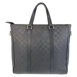 Louis Vuitton-Louis Vuitton Damier Infini Tadao PM Tote Bag-Black,Other