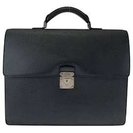 Louis Vuitton-Louis Vuitton Taiga Robusto 1 Handbag-Black,Grey