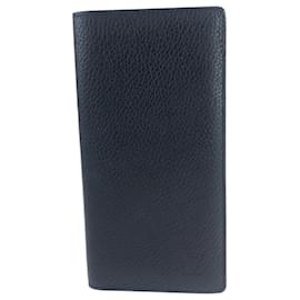 Louis Vuitton-Louis Vuitton Taurillon Leather Portefeuille Brazza Noir-Black