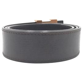 Louis Vuitton-Louis Vuitton Santur LV Initial Brown Gold Leather Belt-Brown,Golden