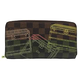 Louis Vuitton-Carteira Zippy Trunk Damier Louis Vuitton-Marrom