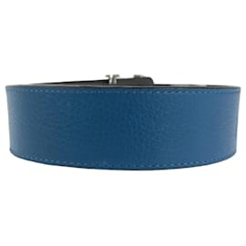 Louis Vuitton-Louis Vuitton Santur Initial Reversible Belt-Brown,Blue