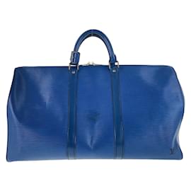 Louis Vuitton-Louis Vuitton Epi Keepall 50 Handbag-Blue