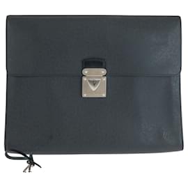 Louis Vuitton-Louis Vuitton Taiga Minute Briefcase-Black,Grey