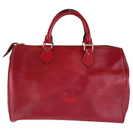 Louis Vuitton-Bolsa Louis Vuitton Epi Speedy 30-Vermelho