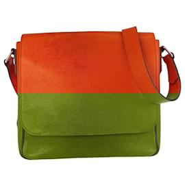 Louis Vuitton-Louis Vuitton Taiga Roman PM Shoulder Bag-Orange