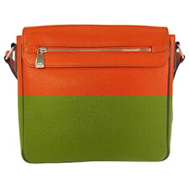 Louis Vuitton-Louis Vuitton Taiga Roman PM Shoulder Bag-Orange