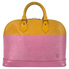Louis Vuitton-Bolsa Louis Vuitton Epi Alma Tassili-Amarelo