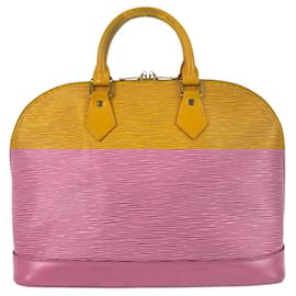 Louis Vuitton-Bolsa Louis Vuitton Epi Alma Tassili-Amarelo
