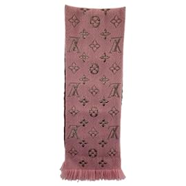 Louis Vuitton-Louis Vuitton Monogram Echarpe Logomania Shine Scarf-Golden