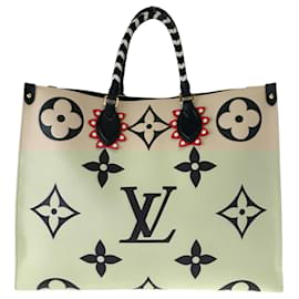 Louis Vuitton-Louis Vuitton Monogram Empreinte Crafty On the Go GM Tote Bag-Black,Beige