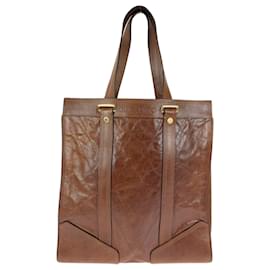 Louis Vuitton-Louis Vuitton Cuir Soana Sac Plat Tote Bag-Brown