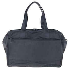 Prada-Prada Tessuto Saffiano Triangle Logo Briefcase-Black