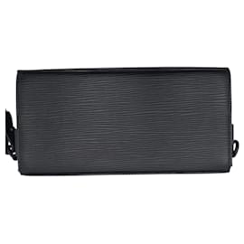 Louis Vuitton-Louis Vuitton Epi Long Slim Wallet-Black