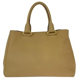 Prada-Prada Vitello Dino Beige Tote Bag-Beige