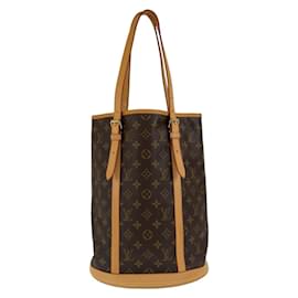 Louis Vuitton-Louis Vuitton Monogram Bucket GM Tote Bag-Brown
