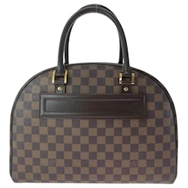 Louis Vuitton-Bolsa Nolita Damier Ebene Louis Vuitton-Marrom