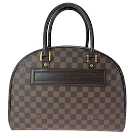 Louis Vuitton-Bolsa Nolita Damier Ebene Louis Vuitton-Marrom