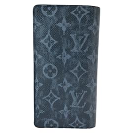 Louis Vuitton-Louis Vuitton Monogram Pastel Portefeuille Brazza Noir-Black