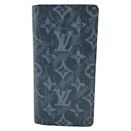 Louis Vuitton-Louis Vuitton Monogram Pastel Portefeuille Brazza Noir-Black