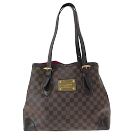 Louis Vuitton-Louis Vuitton Damier Ebene Hampstead MM Tote Bag-Brown