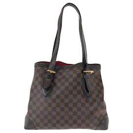 Louis Vuitton-Louis Vuitton Damier Ebene Hampstead MM Tote Bag-Brown