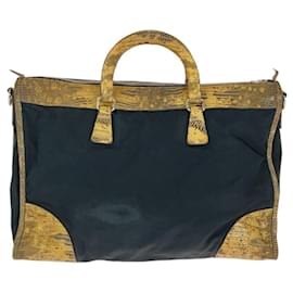 Prada-Prada Nylon Python Tessuto Tote Bag-Black