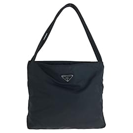 Prada-Prada Nylon Tessuto Logo Tote Bag-Black