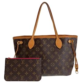 Louis Vuitton-Louis Vuitton Monogram Neverfull PM Tote Bag-Brown,Pink