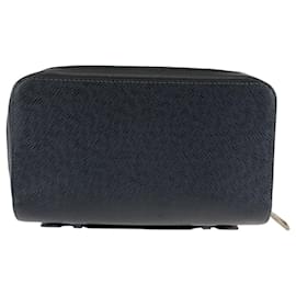 Louis Vuitton-Louis Vuitton Taiga Zippy XL Long Wallet-Navy blue