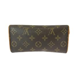 Louis Vuitton-Bolsa de Ombro Pochette Twin PM Monograma Louis Vuitton-Marrom