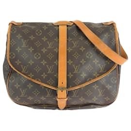Louis Vuitton-Louis Vuitton Monogram Saumur 35 Shoulder Bag-Brown