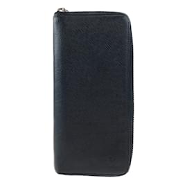 Louis Vuitton-Louis Vuitton Taiga Zippy Wallet-Black,Grey