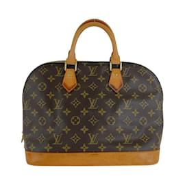 Louis Vuitton-Bolsa de mão Alma PM Monograma Louis Vuitton-Marrom