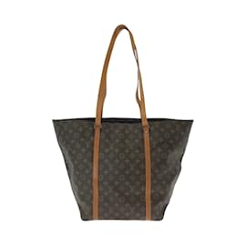 Louis Vuitton-Louis Vuitton Monogram Sac Shopping Tote Bag-Brown