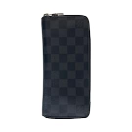 Louis Vuitton-Louis Vuitton Damier Graphite Zippy Wallet-Black